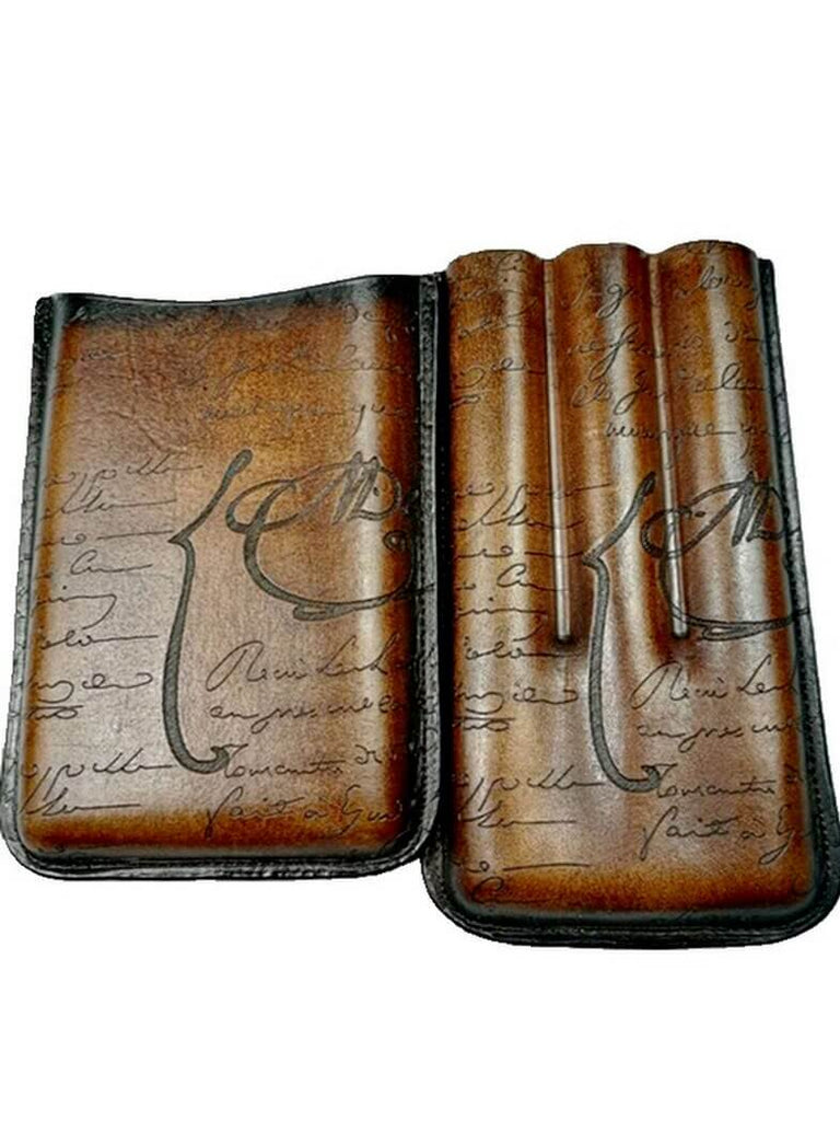 Cigar Case 2 Scritto Leather