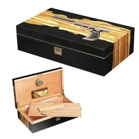 Black cigar humidor