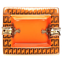 Orange ashtray