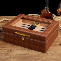 Humidor Wood and Leather